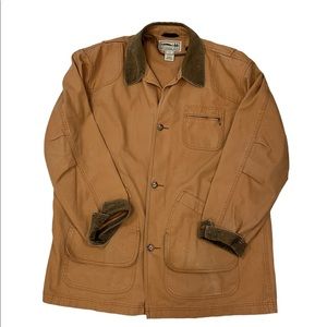 Vintage LL Bean Men’s XL Tall Canvas Chore Jacket Coat Unlined Broken In.